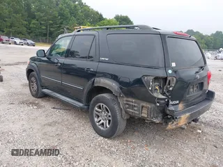 2006 Toyota Sequoia Limited with VIN 5TDZT38AX6S275829, listed as a IAAI auction lot 39725730 with 310,011 mi miles and . Bid and sale history available at DreamBid. Image 3.