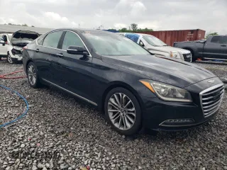 2017 Genesis G80 3.8L with VIN KMHGN4JE7HU201735, listed as a Copart auction lot 54178545 with 153,537 mi miles and Salvage title. Bid and sale history available at DreamBid. Image 4.