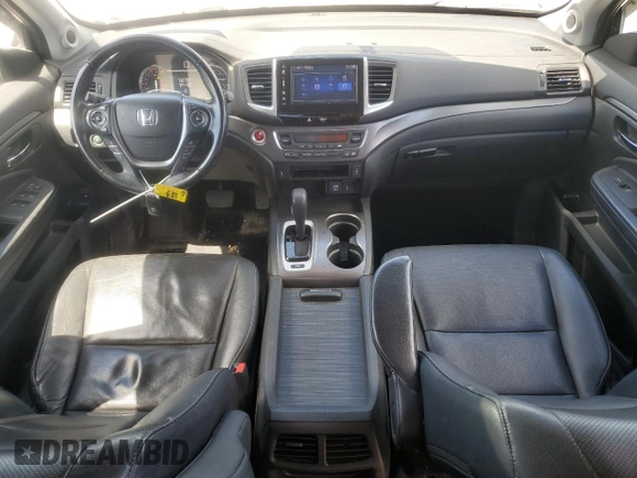 2017 Honda Ridgeline RTL-T with VIN 5FPYK3F65HB012868, listed as a Copart auction lot 57562885 with 115,530 mi miles and Salvage title. Bid and sale history available at DreamBid. Image 8.