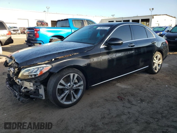 2019 Mercedes-Benz C 300 with VIN 55SWF8DB2KU286990, listed as a Copart auction lot 78769374 with 83,101 mi miles and Salvage title. Bid and sale history available at DreamBid. Image 1.