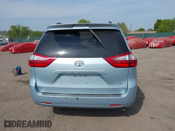 2016 Toyota Sienna LE AAS with VIN 5TDKK3DC4GS701298, listed as a IAAI auction lot 42115591 with 94,729 mi miles and . Bid and sale history available at DreamBid. Image 15.