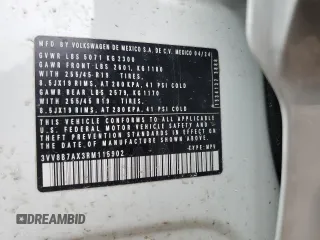 2024 Volkswagen Tiguan SE R-Line Black z VIN 3VV8B7AX3RM115902, wystawiony jako Copart lot #49396315 z przebiegiem 19 135 mil mil oraz Szkoda całkowita • Salvage title. Historia ofert i sprzedaży dostępna na DreamBid. Obrazek 15.