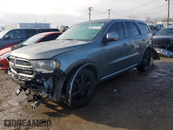 2012 Dodge Durango R/T with VIN 1C4SDHCT3CC188243, listed as a Copart auction lot 40917114 with 145,409 mi miles and Salvage title. Bid and sale history available at DreamBid. Image 1.