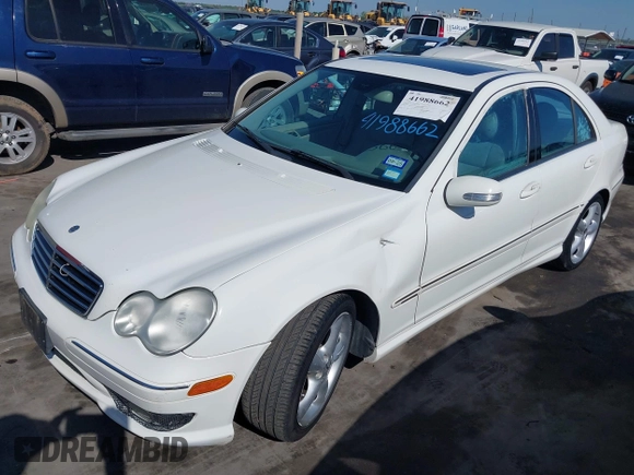 2005 Mercedes-Benz C 230 Kompressor with VIN WDBRF40J55F717891, listed as a IAAI auction lot 41988662 with 161,528 mi miles and . Bid and sale history available at DreamBid. Image 2.