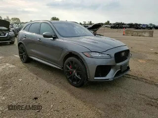 2019 Jaguar F-Pace SVR with VIN SADCZ2EEXKA608452, listed as a Copart auction lot 69069534 with 51,252 mi miles and Salvage title. Bid and sale history available at DreamBid. Image 13.