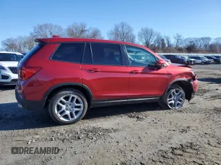 2024 Honda Passport EX-L z VIN 5FNYF8H52RB010348, wystawiony jako Copart lot #47186125 z przebiegiem 27 264 mil mil oraz Szkoda całkowita • Salvage title. Historia ofert i sprzedaży dostępna na DreamBid. Obrazek 3.