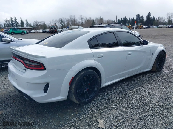 2021 Dodge Charger SRT Hellcat Widebody with VIN 2C3CDXL97MH632150, listed as a IAAI auction lot 41783003 with 11,681 mi miles. Bid and sale history available at carsss.com. Image 4.