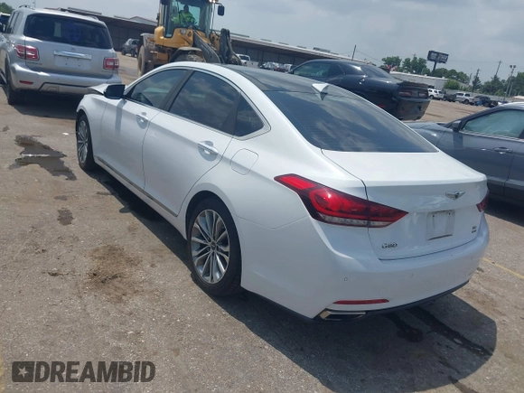 2017 Genesis G80 3.8L с VIN KMHGN4JE4HU184540, выставлен на аукционе IAAI как лот 42435615 с пробегом 98 406 миль миль и . История ставок и продаж доступна на DreamBid. Изображение 3.