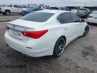 2014 Infiniti Q50 Sport with VIN JN1BV7AP1EM688494, listed as a IAAI auction lot 41622119 with 152,881 mi miles and . Bid and sale history available at DreamBid. Image 4.