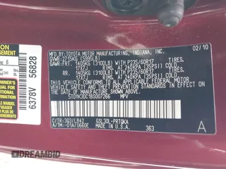 2011 Toyota Sienna XLE AAS с VIN 5TDYK3DC1BS007266, выставлен на аукционе IAAI как лот 42346087 с пробегом 123 054 миль миль и . История ставок и продаж доступна на DreamBid. Изображение 9.