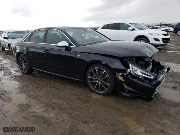 2018 Audi S4 Prestige with VIN WAUC4AF48JA022645, listed as a Copart auction lot 37269253 with 42,041 mi miles. Bid and sale history available at carsss.com. Image 4.