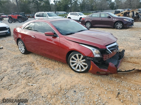 2015 Cadillac ATS Coupe Standard RWD with VIN 1G6AA1RX8F0119627, listed as a Copart auction lot 48133275 with NaN miles and Salvage Title. Bid and sale history available at carsss.com. Image 4.
