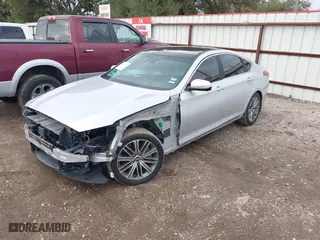 2018 Genesis G80 3.8L with VIN KMHGN4JE6JU235820, listed as a IAAI auction lot 41134806 with 83,605 mi miles. Bid and sale history available at carsss.com. Image 19.