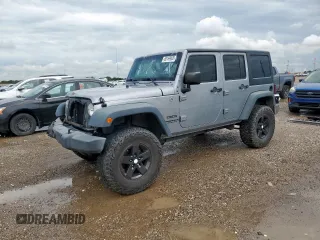 2015 Jeep Wrangler Unlimited Sport with VIN 1C4BJWDG6FL722189, listed as a Copart auction lot 60169935 with 86,642 mi miles and Salvage title. Bid and sale history available at DreamBid. Image 1.