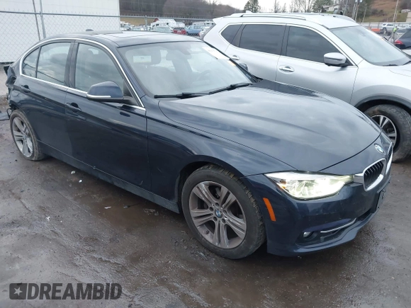 2017 BMW 3 Series 330i xDrive with VIN WBA8D9G55HNU60442, listed as a IAAI auction lot 41039727 with 99,350 mi miles. Bid and sale history available at carsss.com. Image 1.