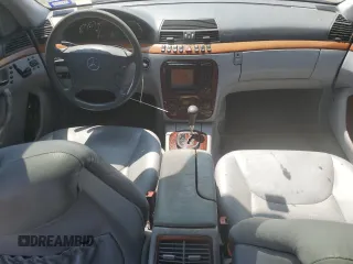 2001 Mercedes-Benz S-Class with VIN WDBNG70J51A197809, listed as a Copart auction lot 68633494 with 145,040 mi miles and Salvage Title. Bid and sale history available at carsss.com. Image 8.