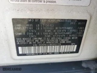 2011 Subaru Outback 3.6R Limited with VIN 4S4BRDJC9B2431129, listed as a Copart auction lot 51200805 with 173,882 mi miles and Salvage Title. Bid and sale history available at carsss.com. Image 13.