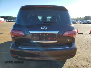 2012 Infiniti QX56 8-passenger with VIN JN8AZ2ND0C9716421, listed as a Copart auction lot 80701904 with 124,124 mi miles and Clean Title. Bid and sale history available at carsss.com. Image 6.
