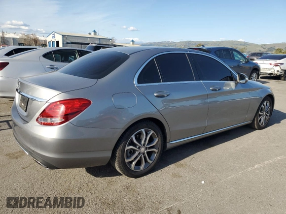 2015 Mercedes-Benz C-Class C 300 with VIN 55SWF4JB3FU069404, listed as a Copart auction lot 48879805 with 167,870 mi miles and Salvage Title. Bid and sale history available at carsss.com. Image 3.