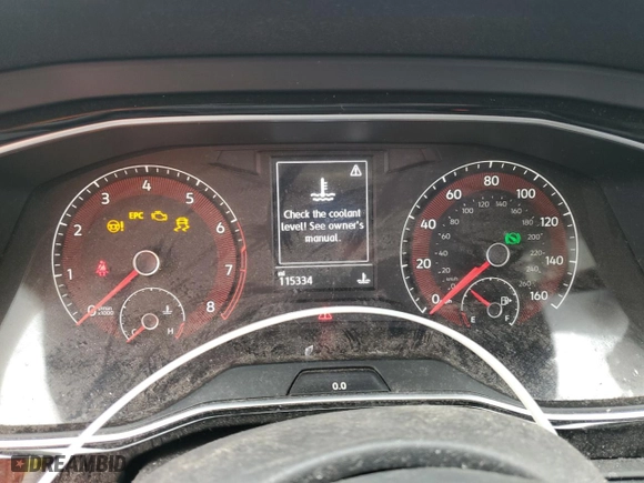 2019 Volkswagen Jetta S with VIN 3VWCB7BUXKM195411, listed as a Copart auction lot 43049395 with 115,334 mi miles and Salvage Title. Bid and sale history available at carsss.com. Image 9.