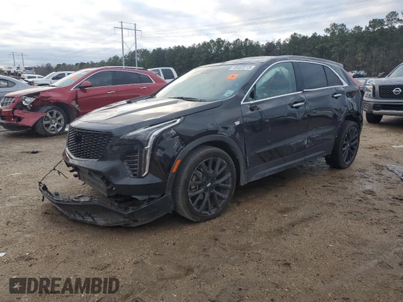 2023 Cadillac XT4 FWD Luxury with VIN 1GYAZAR45PF218684, listed as a Copart auction lot 46483515 with 74,920 mi miles and Salvage title. Bid and sale history available at DreamBid. Image 1.
