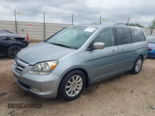 2005 Honda Odyssey Touring с VIN 5FNRL38805B120917, выставлен на аукционе IAAI как лот 42396531 с пробегом 267 626 миль миль и . История ставок и продаж доступна на DreamBid. Изображение 2.