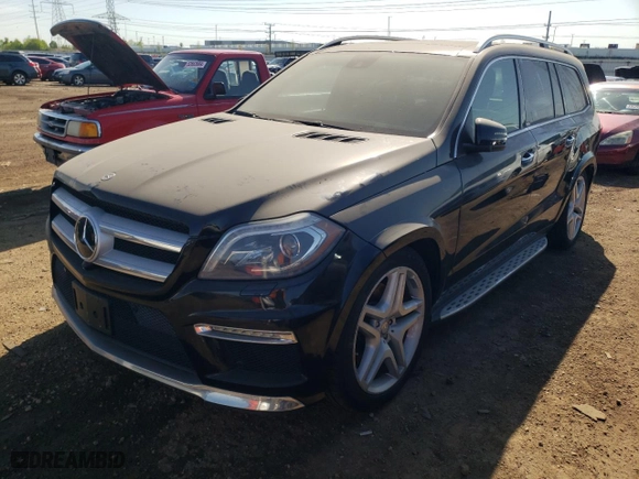 2016 Mercedes-Benz GL with VIN 4JGDF7DE0GA667276, listed as a Copart auction lot 43052563 with NaN miles and Salvage Title. Bid and sale history available at carsss.com. Image 1.