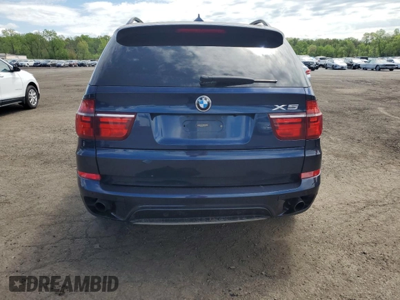 2012 BMW X5 35i with VIN 5UXZV4C56CL754643, listed as a Copart auction lot 55970125 with 150,584 mi miles and Salvage title. Bid and sale history available at DreamBid. Image 6.