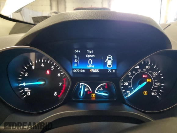 2019 Ford Escape SEL with VIN 1FMCU9HD0KUA58291, listed as a Copart auction lot 53094725 with 47,019 mi miles and Salvage Title. Bid and sale history available at carsss.com. Image 9.