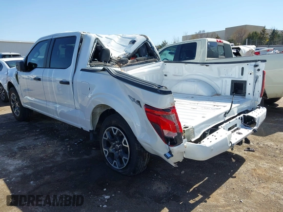 2024 Ford F-150 STX with VIN 1FTFW2L51RKF56802, listed as a IAAI auction lot 41771803 with 5,643 mi miles and . Bid and sale history available at carsss.com. Image 3.