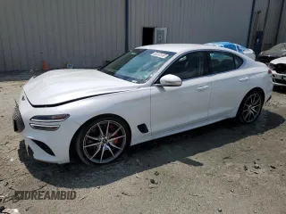 2025 Genesis G70 2.5T z VIN KMTG34SC9SU156684, wystawiony jako Copart lot #59886055 z przebiegiem 3 128 mil mil oraz Czysty tytuł • Clean title. Historia ofert i sprzedaży dostępna na DreamBid. Obrazek 1.