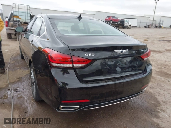 2019 Genesis G80 3.8L with VIN KMHGN4JE3KU286631, listed as a IAAI auction lot 41796968 with 25,230 mi miles and . Bid and sale history available at DreamBid. Image 16.