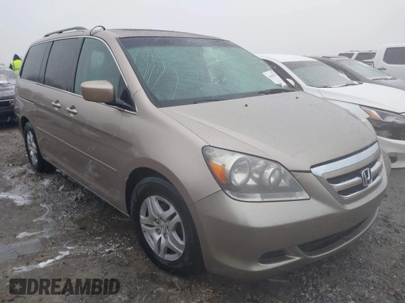 2007 Honda Odyssey EX-L with VIN 5FNRL38707B083040, listed as a IAAI auction lot 41624797 with 256,475 mi miles. Bid and sale history available at carsss.com. Image 1.