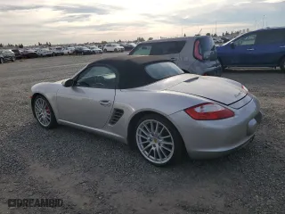 2005 Porsche Boxster S with VIN WP0CB29825U730441, listed as a Copart auction lot 79711224 with 66,780 mi miles and Salvage Title. Bid and sale history available at carsss.com. Image 2.