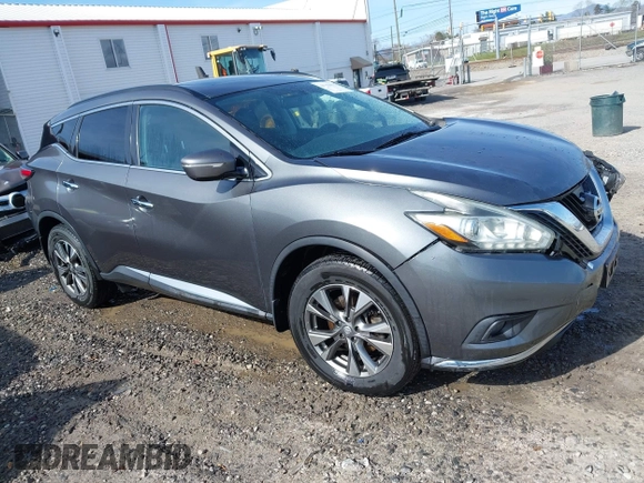 2015 Nissan Murano SL with VIN 5N1AZ2MH7FN275815, listed as a IAAI auction lot 41753053 with 140,772 mi miles and . Bid and sale history available at DreamBid. Image 1.