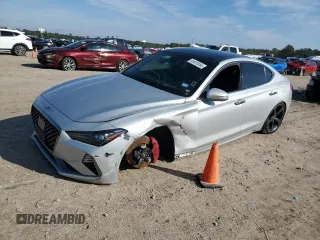 2019 Genesis G70 3.3T Advanced with VIN KMTG34LE6KU037474, listed as a Copart auction lot 83420064 with 89,167 mi miles and Salvage Title. Bid and sale history available at carsss.com. Image 1.