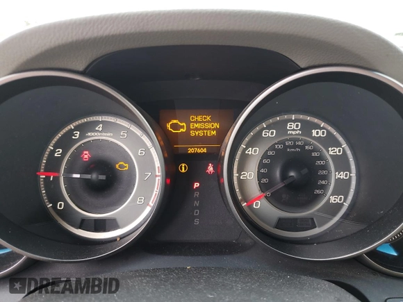 2011 Acura MDX with VIN 2HNYD2H26BH508846, listed as a Copart auction lot 58979975 with 207,604 mi miles and Salvage title. Bid and sale history available at DreamBid. Image 9.
