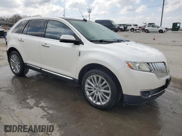 2011 Lincoln MKX with VIN 2LMDJ6JK5BBJ20928, listed as a Copart auction lot 48939245 with 159,518 mi miles and Salvage Title. Bid and sale history available at carsss.com. Image 4.
