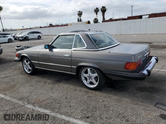 1978 Mercedes-Benz SL with VIN 10704412046380, listed as a Copart auction lot 56873355 with 81,564 mi miles and Clean title. Bid and sale history available at DreamBid. Image 2.