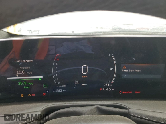 2024 Cadillac XT4 FWD Premium Luxury with VIN 1GYFZCR47RF126643, listed as a Copart auction lot 55529655 with 24,583 mi miles and Clean title. Bid and sale history available at DreamBid. Image 9.