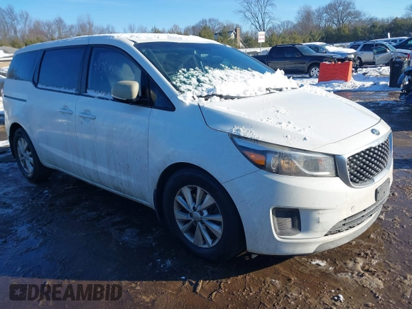 2015 Kia Sedona L with VIN KNDMA5C15F6031279, listed as a IAAI auction lot 41364859 with 149,511 mi miles. Bid and sale history available at carsss.com. Image 1.