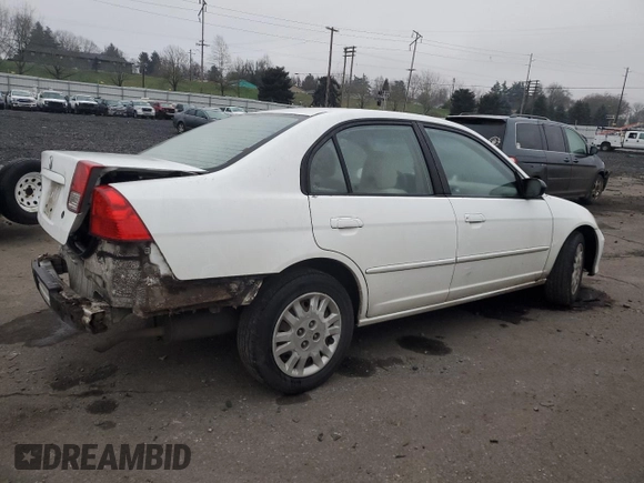 2004 Honda Civic LX with VIN 2HGES16674H574406, listed as a Copart auction lot 88926385 with 214,732 mi miles and Salvage Title. Bid and sale history available at carsss.com. Image 3.