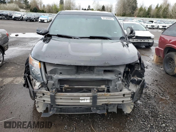 2014 Ford Utility Police Interceptor with VIN 1FM5K8AR3EGA04467, listed as a Copart auction lot 47589085 with 115,496 mi miles and Salvage Title. Bid and sale history available at carsss.com. Image 5.