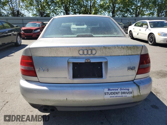 1999 Audi A4 with VIN WAUED28D1XA317865, listed as a Copart auction lot 63471495 with 123,492 mi miles and Clean title. Bid and sale history available at DreamBid. Image 6.
