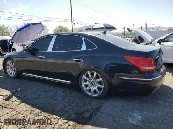 2012 Hyundai Equus Signature z VIN KMHGH4JH7CU045352, wystawiony jako Copart lot #50093055 z przebiegiem 157 338 mil mil oraz Tytuł czysty. Historia ofert i sprzedaży dostępna na DreamBid. Obrazek 2.