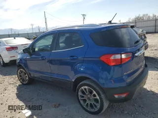 2019 Ford EcoSport Titanium with VIN MAJ6S3KLXKC289764, listed as a Copart auction lot 52997505 with 77,609 mi miles and Salvage Title. Bid and sale history available at DreamBid. Image 2.