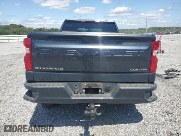 2020 Chevrolet Silverado 1500 Custom with VIN 1GCRWBEK9LZ339027, listed as a Copart auction lot 70393854 with 97,802 mi miles and Salvage Title. Bid and sale history available at carsss.com. Image 6.