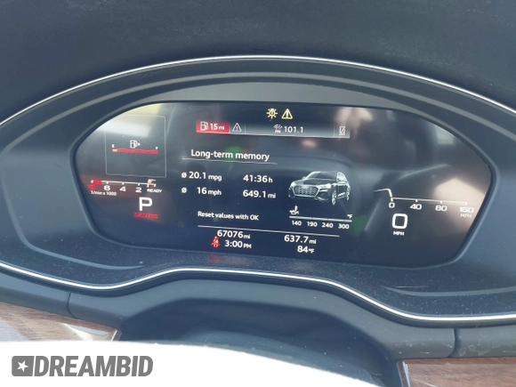 2022 Audi Q5 S line Premium Plus with VIN WA1EAAFY0N2112616, listed as a IAAI auction lot 42011925 with 67,076 mi miles and . Bid and sale history available at DreamBid. Image 7.