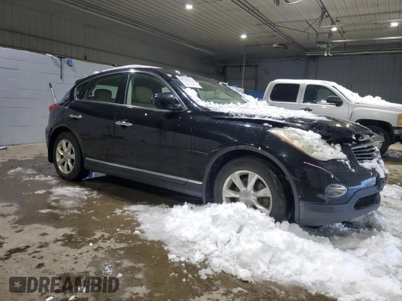 2008 Infiniti EX Journey with VIN JNKAJ09F08M355620, listed as a Copart auction lot 44428505 with 143,926 mi miles and Salvage title. Bid and sale history available at DreamBid. Image 4.