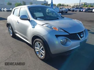 2014 Nissan Juke S with VIN JN8AF5MR1ET453546, listed as a IAAI auction lot 42658519 with 125,127 mi miles and . Bid and sale history available at DreamBid. Image 1.